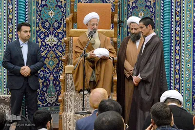جشن عمامه گذاری طلاب در میلاد امام زمان(ع) در قم