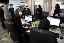 بازدید حجت‌الاسلام والمسلمین مهدی اخوان‌صباغ، رئیس سازمان دارالقرآن الکریم از تحریریه فارسی ایکنا