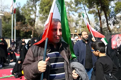 مراسم تشییع پیکر شهدا از میدان انقلاب