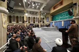 دیدار مداحان اهل‌بیت علیهم‌السلام با رهبر انقلاب