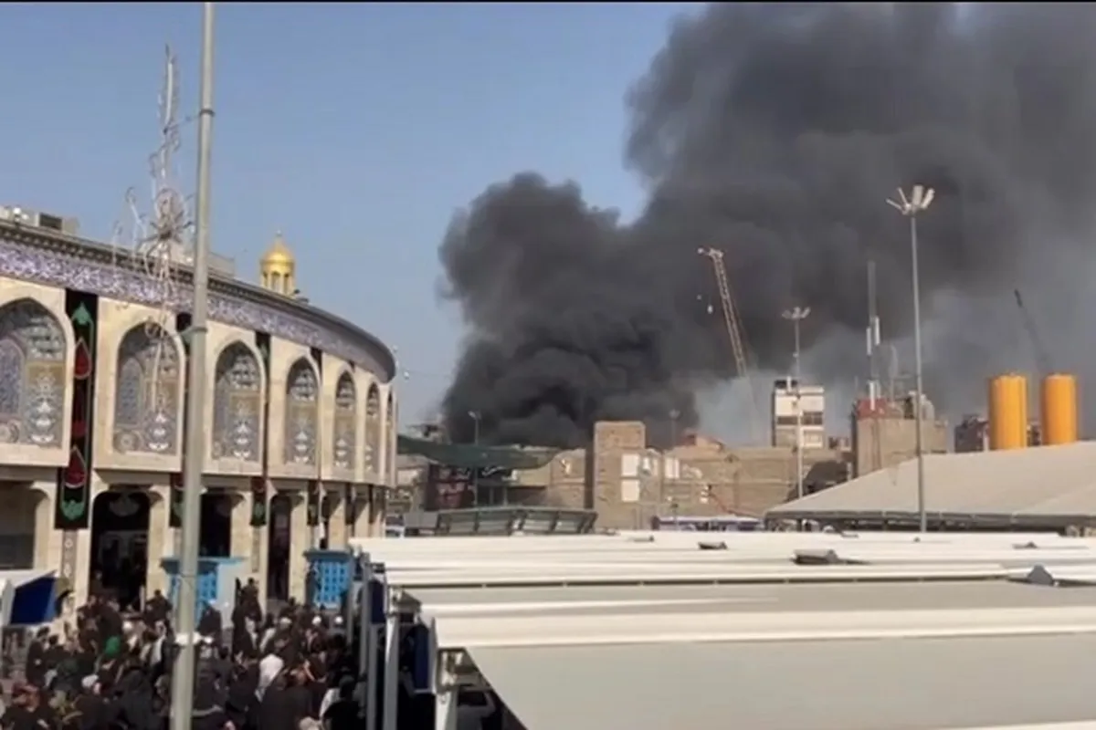 Immense incendie prés du sanctuaire de l’imam Hussein (as) à Karbala