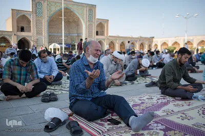 مراسم دعای عرفه در مسجدالنبی (ص) قزوین