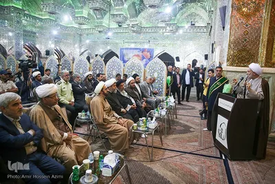 رونمایی از سنگ مزار حرم مطهر سید علاالدین حسین (ع)