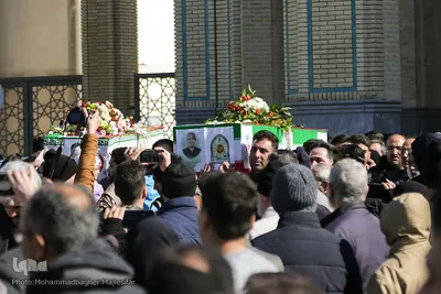 تشییع پیکر دو جانباز دفاع مقدس در اصفهان