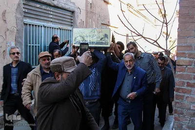 وداع بازاریان بیرجند با شهید گمنام