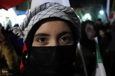 نمایش پهپاد شاهد ۱۳۶ در اجتماع شبانه تبریزی‌ها