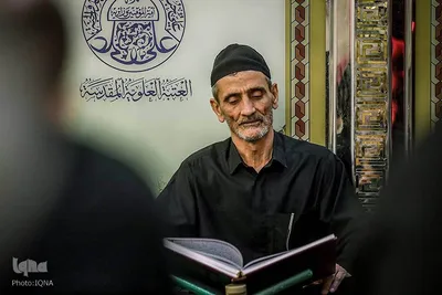 مراسم جز خوانی قرآن در حرم مطهر امام علی (ع)
