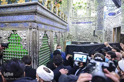 مراسم تشییع پیکر مرحوم آیت الله محدتقی مصباح یزدی در آستان مقدس عبدالعظیم حسنی(ع)