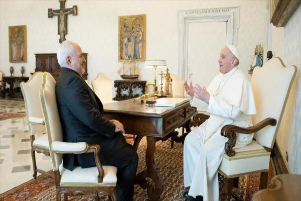 Canciller iraní aborda la cuestión palestina en visita con el papa