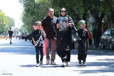 مراسم آیینی پیاده‌روی جاماندگان اربعین حسینی - تبریز