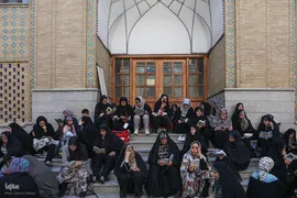 اجتماع پرشور دلدادگان حسینی در حرم عبدالعظیم (ع)؛ طنین دعای عرفه در قبله تهران