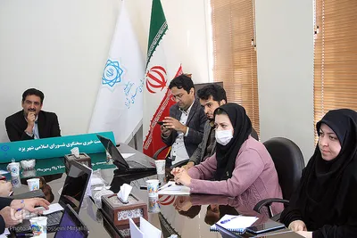 نشست خبری حمیدرضا قمی سخنگوی شورای اسلامی شهر یزد