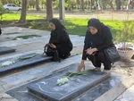 تجدید میثاق خبرنگاران و غبارروبی گلزار شهدای ملایر
