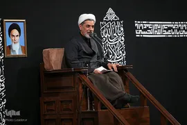 مراسم عزاداری شب عاشورای حسینی در حسینیه امام‌خمینی(ره)