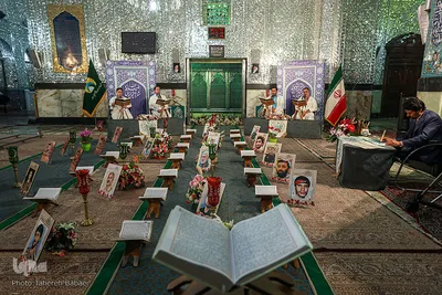 مراسم جز خوانی مجازی در امام زاده ها