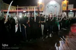⁨دسته‌ی عزاداری «مشق شمشیر» در قم⁩