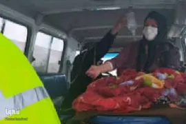 عملیات امدادرسانی اورژانس کردستان به مادران باردار در مناطق صعب العبور روستایی