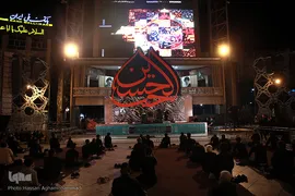 عزاداری شب سوم محرم در میدان امام حسین(ع)