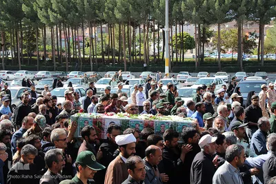 تشییع پیکر شهید ابراهیم غلامی، از رزمندگان دفاع مقدس