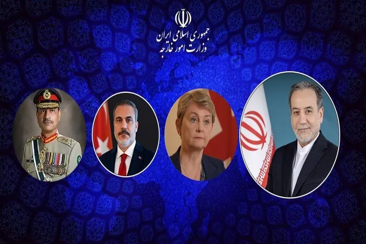 تماس‌های تلفنی عراقچی با وزرای خارجه انگلیس و ترکیه و فرمانده ارتش پاکستان