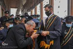 آیین تعویض پرچم گنبد آستان حضرت شاهچراغ (ع)‎‎