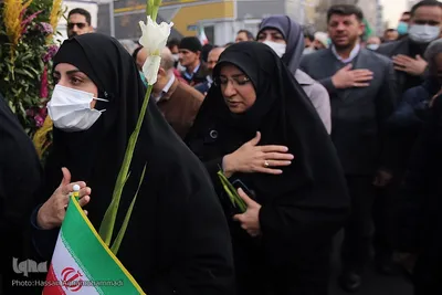آیین خاکسپاری پیکر مطهر شهید گمنام دوران دفاع مقدس در وزارت تعاون، کار و رفاه اجتماعی