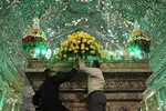 گل آرایی و گل باران مضجع شریف حضرت شاهچراغ(ع)‎‎