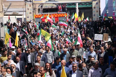 راهپیمایی روز قدس در یزد