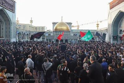 مراسم عزاداری شب شهادت امام رضا(ع) در حرم مطهر رضوی
