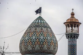 آیین تعویض پرچم آستان مقدس حضرت سید علاءالدین حسین(علیه السلام)‎‎