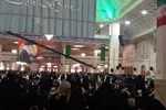 اجتماع دختران ایران به یاد شهدای میناب در حرم بانوی کرامت + فیلم