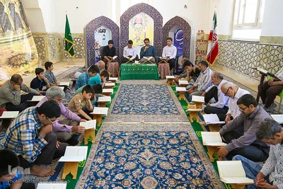 آیین جزء خواني قرآن‌کریم در آستان امامزاده عبدالله(ع)شهرری