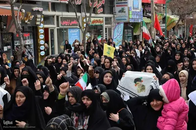 مراسم تجمع مردم اهر در سوگ رهبر شهید انقلاب