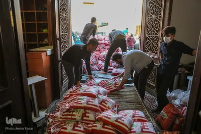 رزمایش کمک مومنانه در حرم مطهر شاهچراغ (ع)