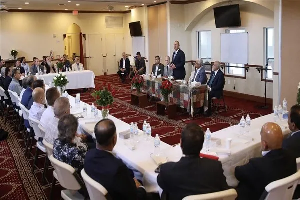 دیدار وزیر خارجه ترکیه با معتمدان جامعه اسلامی آمریکا