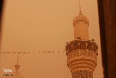 هوای غبار آلود سه آستان مقدس علوی، حسینی و عباسی