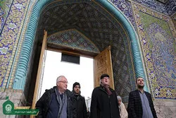 Den Besuch einer deutschen Delegation von Wissenschaftlern und Denkern im Razawi-Heiligtum