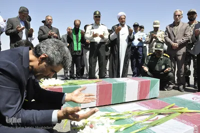ورود پیکر سه شهید گمنام به خراسان جنوبی