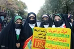 حضور اقشار مختلف مردم در راهپیمایی 13 آبان در تبریز
