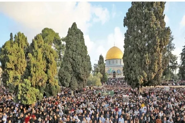50 هزار نفر در مسجدالاقصی نماز جمعه را اقامه کردند