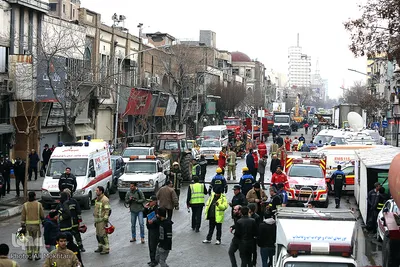 তেহরানের বাণিজ্যিক ভবন ধসের তৃতীয় দিন 