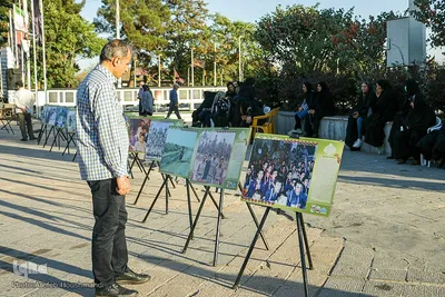 اجتماع پر شور دختران نوجوان در گلزار شهدای قزوین‎‎