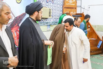 جزءخوانی قرآن در مسجد امام موسی کاظم(ع) کارون