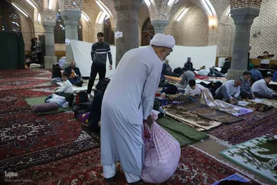 مراسم معنوی اعتکاف در تبریز
