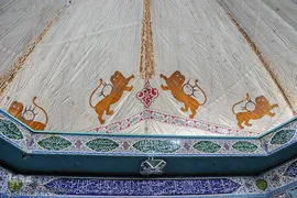 برپایی خیمه‌های عزا در زرقان استان فارس‎‎
