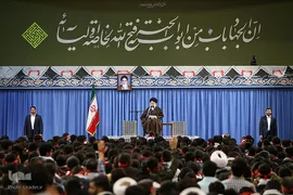 دیدار نوجوانان و جوانان عازم راهیان نور با مقام معظم رهبری