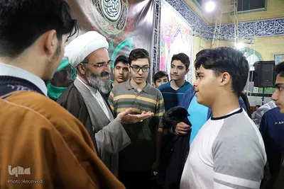 مراسم اعتکاف دانش آموزی در سمنان