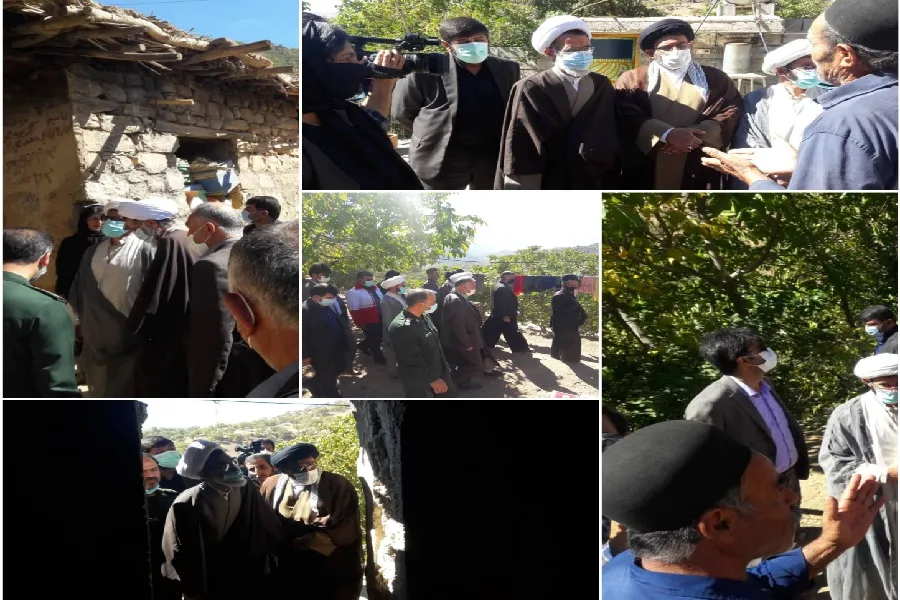 امام جمعه شهرکرد از روستاهای زلزله‌زده کوهرنگ بازدید کرد