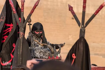 آئین نمادین ورود قافله امام حسین(ع) به دشت کربلا