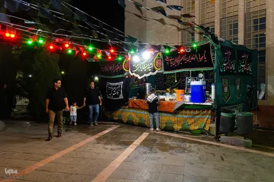 عزاداری شب هشتم محرم در گلستان شهدای اصفهان
